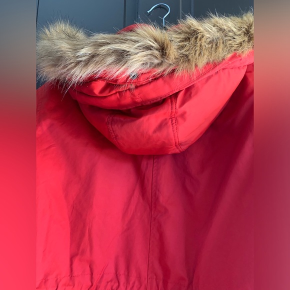 NWT Universal Thread Red Hooded Trench Utility Snow Jacket Water Repellant XXL - Picture 9 of 10